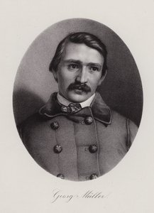 Johann Georg Mueller, Swiss architect and painter (engraving) بواسطة المدرسة السويسرية