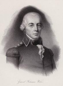 Johann Weber, Swiss general killed at the Battle of Frauenfeld (engraving) بواسطة المدرسة السويسرية
