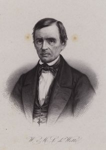 Wilhelm Martin Leberecht de Wette ، عالم لاهوت سويسري وباحث في الكتاب المقدس ألماني المولد (نقش) بواسطة المدرسة السويسرية