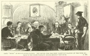 Illustration for Tom Brown at Oxford by Thomas Hughes (engraving) بواسطة سيدني بريور (بعد) هول
