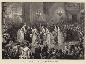 كرة دولة في قصر باكنغهام بواسطة Sydney Prior Hall