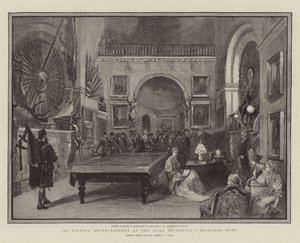 ترفيه مسائي في دوق أرغيل في هايلاند هوم بواسطة Sydney Prior Hall