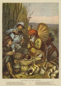 عيد الميلاد في الغابة (chromolitho) بواسطة Sydney Prior Hall