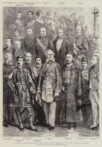 سفراء أجانب ينتظرون وصول الحزب الملكي بواسطة Sydney Prior Hall