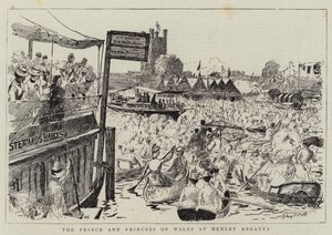 أمير وأميرة ويلز في Henley Regatta بواسطة قاعة سيدني بريور