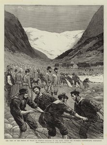زيارة أمير ويلز للنرويج ، والترحيل في نهر السين تحت Buarbrae ، Sandvenvand ، Hardanger
