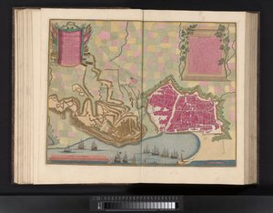 منظر عين الطائر لمدينة براغا Nova Bracarae Auguste descriptio (العنوان على الكائن)