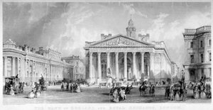رويال للصرافة ، مدينة لندن ، c1850. بواسطة تا قبل