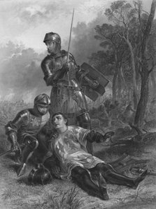 وفاة إيرل ملك وارويك الملك هنري السادس ، c1870