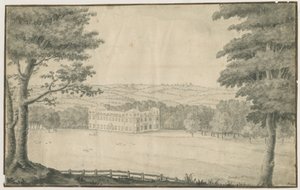 ساندويل بارك - القاعة: رسم بالحبر والغسيل ، 1770