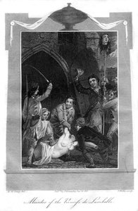 قتل الأميرة دي لامبال عام 1816.