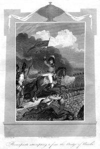 نابليون بونابرت يحاول فرض جسر أركولا ، 1816.