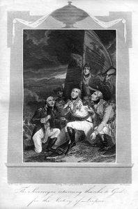 يعود الملوك الحمد لله على انتصار لايبزيغ ، 1816.