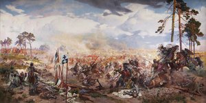 معركة جرونوالد عام 1910 بواسطة تاديوش بوبيل