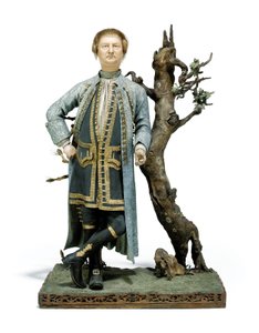 تمثال من الطين الملون يُعرف تقليديًا باسم ديفيد جاريك ، حوالي 1770 (سيراميك) بواسطة تان تشي كوا تان تشي كوا
