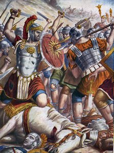 العصور الرومانية القديمة: غزا الجنرال الروماني لوكولوس (115-67 قبل الميلاد) تيغران الثاني والجيوش البونتيك والأرمينية واستولى على تيغرانوسيرت (تيغرانوكيرت أو تيغرانوسيرتا) التي نهبها ، أرمينيا ، 6 أكتوبر 69 قبل الميلاد (الحروب الشرقية: الجنرال الروماني لوك بواسطة تانكريدي سكاربيللي