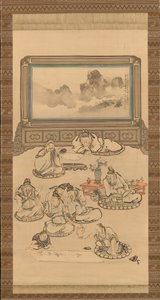 الثمانية الخالدون من كأس النبيذ ، 1828. بواسطة تاني بانشو