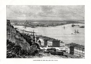 التقاء أوكا وفولجا ، روسيا ، 1879 بواسطة تايلور