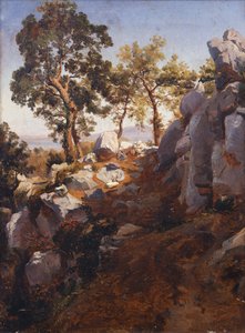 Landscape near Gragnano بواسطة تيودورو دوكليري
