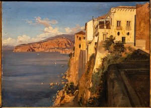 تيودورو دوكلير: "منزل تاسو في سورينتو" ، لوحة زيتية ، حوالي عام 1862.