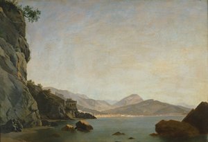 View of the Gulf of Salerno (oil on canvas)