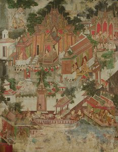 Vessantara Jataka ، Wat Suwannaram ، Thonburi ، 1831 بواسطة المدرسة التايلاندية