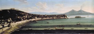 خليج نابولي من الغرب ، 1710 بواسطة سيد متروبوليتان