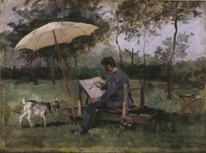 لوحة أرماند هينز (زيت على لوح) بواسطة Théo van Rysselberghe