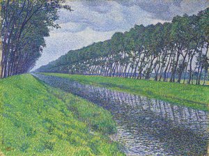 القناة في فلاندرز. القناة في فلاندرز في طقس حزين ، 1894 بواسطة Théo van Rysselberghe