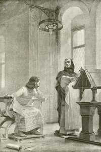 تعليم لويس التاسع (الحفر) بواسطة ثيوبالد شارتران