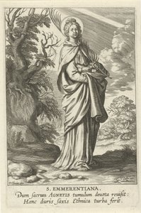 Heilige Emerentiana van Rome سانت Emmerantiana (العنوان على الكائن) المؤنث Heiligen (عنوان المسلسل) مرآة مضيئة عذراء (عنوان المسلسل) بواسطة ثيودور جالي