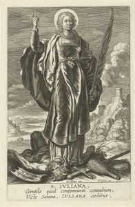 هيليج جوليانا S. Juliana (العنوان على الكائن) المؤنث Heiligen (عنوان المسلسل) مرآة مضيئة عذراء (عنوان المسلسل) بواسطة ثيودور جالي