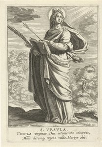 القديسة أورسولا S. Vrsvla (العنوان على الكائن) المؤنث Heiligen (عنوان المسلسل) مرآة مضيئة عذراء (عنوان المسلسل)