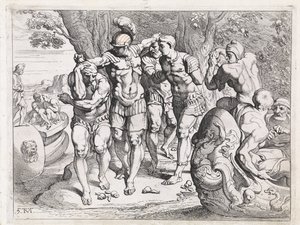 أوديسيوس في أرض لوتس أكلة أعمال أوديسيوس (عنوان المسلسل) بواسطة ثيودور فان ثولدن