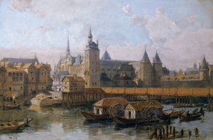 ال دو لا سيت وقصر العدل (القصر الملكي سابقًا) في القرن السادس عشر ، 1917