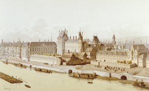 متحف اللوفر وفندق بيتي بوربون عام 1622 في عهد لويس الثالث عشر 1885
