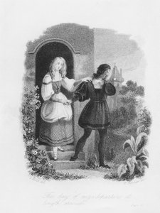 وصل يوم مغادرتي على طول ، صورة من "فرانكنشتاين" لماري شيلي (1797-1851) منقوش بواسطة ويليام شوفالييه (1804-66) بواسطة ثيودور م. فون هولست