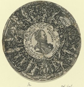 صورة وليام الأول أمير أورانج De Hoopman van Weisheyt / Le Capitaine Prudent (العنوان على الكائن) بواسطة ثيودور دي بري