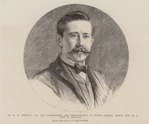 السيد HH Johnston ، المفوض والقنصل العام في وسط أفريقيا البريطانية ، يقوم الآن بزيارة إلى إنجلترا بواسطة ثيودور بليك ويرجمان
