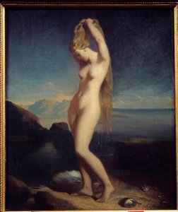Venus anadyomene أو Venus Marine Painting بواسطة ثيودور تشاسيرو (1819-1856) 1838 صن. 0،65 × 0،55 م بواسطة تيودور شاسريو