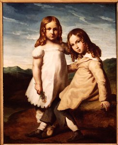 ألفريد ديدرو (1810-1860) كطفل مع أخته ، إليزابيث ، 1816-1717 بواسطة ثيودور جيريكولت