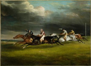 سباق الخيل (ديربي 1821 في إبسوم بواسطة ثيودور جيريكولت