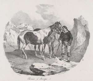 خيول أوفيرني 1822. بواسطة ثيودور جيريكولت