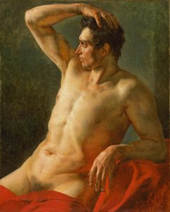 جذع ذكر في صورة شخصية ، الذراع اليمنى مرفوعة ، 1812