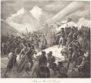 Passage du Mont St. Bernard (جيش نابليون يعبر ممر سانت برنارد) بواسطة ثيودور جيريكولت