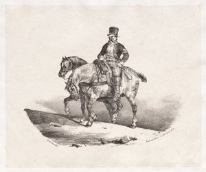 ساعي البريد أو اثنين من الخيول ، 1823. بواسطة ثيودور جيريكولت