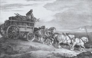عربة الفحم [كذا] ، 1821. بواسطة ثيودور جيريكولت