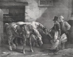 خيلان بوست عند باب إسطبل ، 1822. بواسطة ثيودور جيريكولت