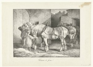Werkpaarden خيول المزرعة (العنوان على الكائن) أربعة مواضيع متنوعة (عنوان السلسلة) بواسطة ثيودور جيريكولت