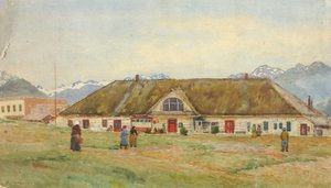 مركز التجارة الروسي القديم ، سيتكا ، كاليفورنيا. 1880-1914.